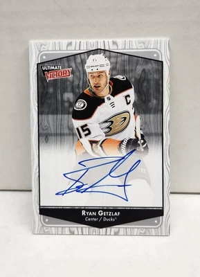 RYAN GETZLAF 2022-23 Ultimate Collection ~ Ultimate Victory Ducks AUTO - Image 1 of 2