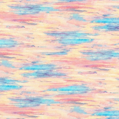 Morningmoon Fairies PETUNIA Pink Sky Water Texture Kaufman Fabric By FQ - 1/4 YD - Image 1 of 4