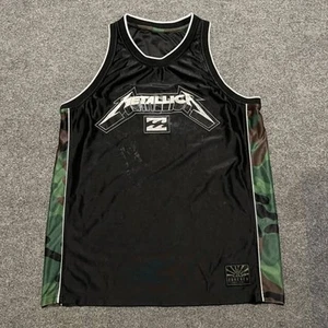 Camiseta deportiva de baloncesto Metallica Billabong Andy Irons talla mediana G2 - Imagen 1 de 9