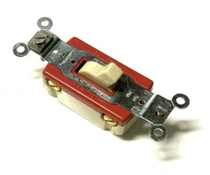 Hubbell 1221-1 Specification Grade A.C. Toggle Switch 20 Amps 120/277 Volts - Picture 1 of 2