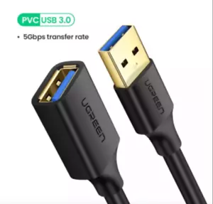 UGREEN USB Verlängerungskabel USB 3.0 für Smart Laptop PC TV Xbox 1M SCHWARZ - Bild 1 von 1