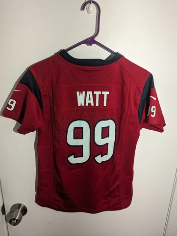 JJ Watt  #99 Houston Texans Nike Jersey Youth Sz M NFL Football Red EUC Cover