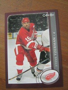 2002 03 OPC Oversized Jumbo Cards # 7 Steve Yzerman - Detroit Red Wings     ZSY3