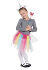Rubies Forum Rainbow Unicorn Tutu Wand &amp; Headband Set Child Fancy Dress