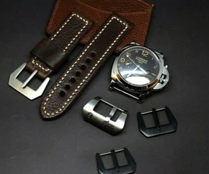 Genuine Leather watch strap Handmade 22 24 26 mm Vintage Swiss Ammo band  - Picture 1 of 7