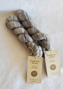 URTH YARNS KASHMIR MONO Hand Dyed TONAL 100% CASHMERE #715 GRAY Fingering Lot 2 - Picture 1 of 7