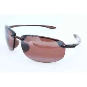Maui Jim HO'OKIPA MJ 407-10 Wrap Brown Polarized Sunglasses Maui Rose Lenses (A) - Picture 1 of 8