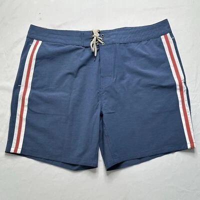 Nuevo Boardshort Faherty Retro Surf Stripe 7” Azul Rojo Rayas Para Hombres 40 Nuevo con Etiquetas Precio de venta sugerido por el fabricante 98 USD Foto 1 de 4