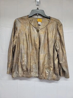 Ruby Rd Gold Jacket, Size 16 - Image 1 of 3