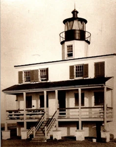 Point Lookout Lighthouse Maryland ©Leib Image Reproduction Postcard PC127503 - Picture 1 of 4