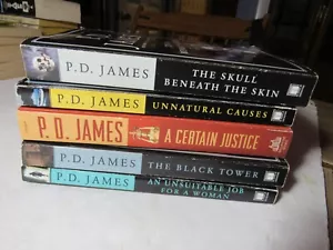 Lot of P.D. James novels, Touchstone and Ballentine Books, SC, VG, 5 books - Picture 1 of 2