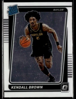 2022-23 Donruss Optic Draft Picks #16 Kendall Brown Rookie Baylor University - Image 1 of 2