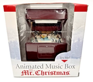 Mr Christmas Animated Wind Up Music Box Snowman Jambaree - New - Picture 1 of 7