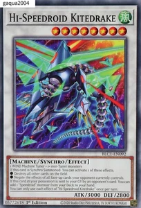 YuGiOh Hi-Speedroid Kitedrake BLC1-EN092 Common 1st Edition - Picture 1 of 1