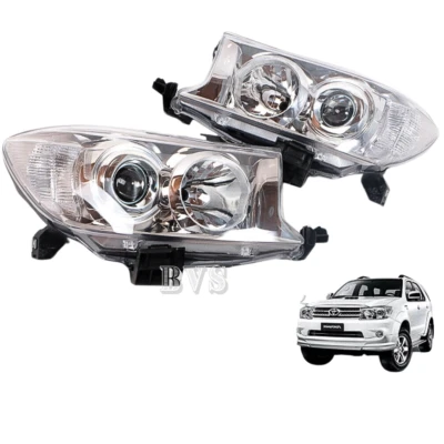 Par de montaje de proyector de faros para camioneta Toyota Hilux Fortuner 2009-2012 Foto 1 de 4