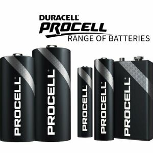 DURACELL INDUSTRIAL PROCELL AA, AAA, C, D 9V & CR123 PROFESSIONAL BATTERIES NEW