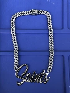 NFL Cubic Zirconia Saints Necklace - Picture 1 of 1