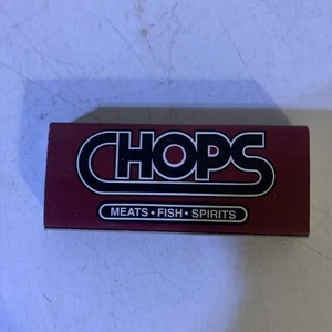 CHOPS Restaurant Bar Buckhead Matches Matchbox Atlanta Georgia Vintage - Picture 1 of 3