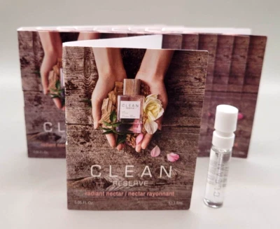 5 X CLEAN RESERVE RADIANT NÉCTAR EAU DE PARFUM EDP MUESTRA SPRAY 0,05 OZ/1,5 ML*5 Foto 1 de 2