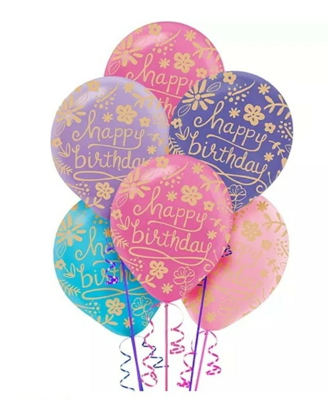 Globos de cumpleaños florales temáticos de Encanto paquete económico 20ct. Foto 1 de 1