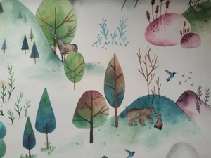 Prestigious Woodland Walk Childrens 100% Cotton Fabric Digital Print - Picture 1 of 2