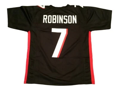 Jersey negro Robinson #7 cosido personalizado sin firmar - M a 2XL Foto 1 de 2