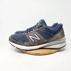 New Balance 990 v5 Shoes Mens 11 D Blue Brown Suede Sneaker Running Walking USA - Picture 1 of 15