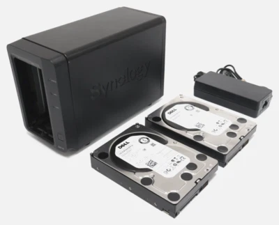 Synology DiskStation DS715 NAS – 2x 2TB Dell WD2003FYYS – No Trays – w/ Adapter - Image 1 of 4