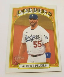 2021 Topps Heritage - Albert Pujols - Los Angeles Dodgers - Base Card - Bild 1 von 2