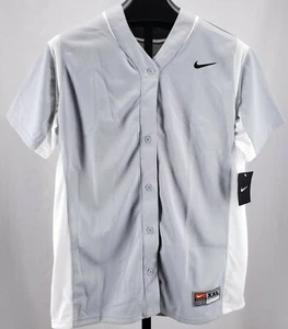 Nike Damen XXL Vapor Full-Button Softball Trikot Performance Grau 630600 Neu mit Etikett - Bild 1 von 5
