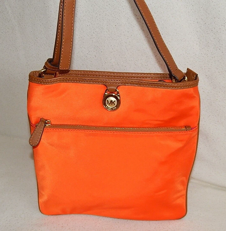 Michael Kors Bolso de Mano Cartera Bolso 32S5GKPC9C Hamilton N/S Naranja Nylon Bandolera Foto 1 de 4