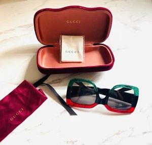 Gucci Sonnenbrille GG0083 55mm Damen Eckig Sonnenbrille Original - Bild 1 von 8