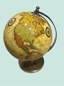 The Revere 6 In Desk Top Globe Replogle Globe Desk Decor Vintage - Picture 1 of 4