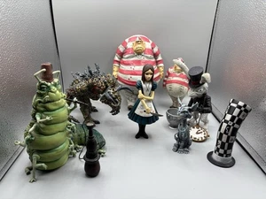 Vintage American McGee Alice In Wonderland Set - 7 Characters & Mad Hatter Hat - Picture 1 of 1