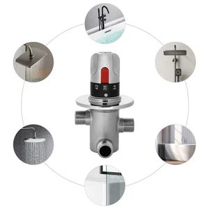 3-Wege Brauchwasser Mischer Mischventil 20-60°C Thermostat Verbrühschutz Neu HOT - Bild 1 von 13