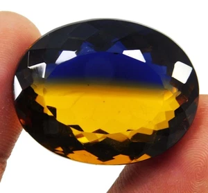 CERTIFIED 78.50 Ct UNHEATED NATURAL BI-COLOR TANZANITE GEMSTONE_FROM TANZANIA - Picture 1 of 9