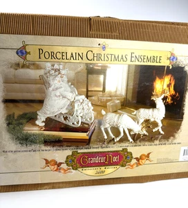 Conjunto Navidad Porcelana Grandeur Noel Edición Coleccionista 2000 con Caja - Imagen 1 de 11