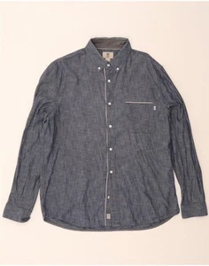 TIMBERLAND Womens Slim Fit Shirt 2XL Blue Cotton AT27 - Picture 1 of 4