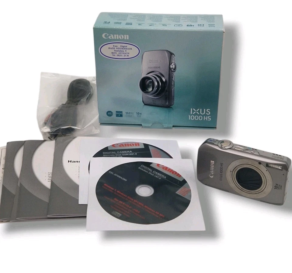 ⚡Canon IXUS 1000 HS 10,0MP Digital Camera Silver 10x Zoom Kamera getestet⚡ - Bild 1 von 4