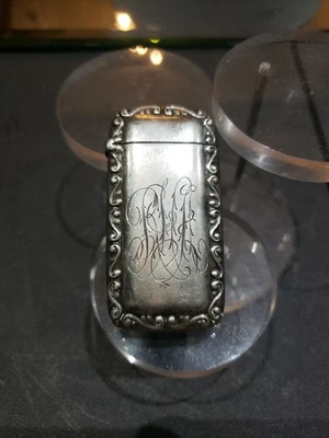 Caja fuerte a juego estuche Vesta Gorham 1800 plata esterlina victoriana antigua Foto 1 de 4