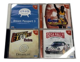 Sega Dreamcast Game Lot 4 Games Sega Rally Virtua Athlete 2K Japan NTSC-J