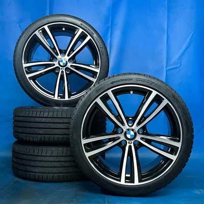 19 Zoll BMW 3er F30 F31 4er F32 F33 F36 Doppelspeiche M442 Sommerräder Original - Bild 1 von 4