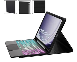 ase with Keyboard for Samsung Galaxy Tab A9+ Plus 11 inch : 7 Color Rainbow - Picture 1 of 5