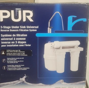 Sistema de filtración de agua de ósmosis inversa universal debajo del fregadero PUR 3 etapas - Imagen 1 de 3