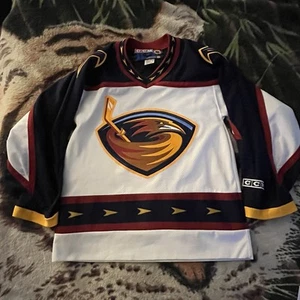Atlanta Thrashers CCM Hockey Trikot Erwachsene Herren S Canada Logo Sweater NHL Embroi - Bild 1 von 5