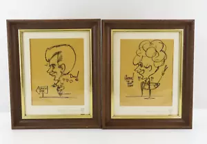 Vintage Menge 2 Universal City Studios gerahmte Kunst Karikaturen Cel Zeichnungen LUSTIG!! - Bild 1 von 10