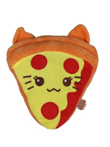Kawaii Plush BMI Neko Kitty Cat 10" Plush Pizza Slice Food Stuffed Toy - Picture 1 of 6