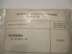 NEW REPLACEMENT JONSEREDS STARTER SPRING PN 212601 621, 80, 801C, 90 - Picture 1 of 2
