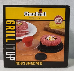 Char-Broil Perfect Burger Presse Live it Up Grill it Up Offene Box - Bild 1 von 5