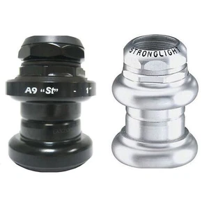 Stronglight A9 1" Threaded Steel Road Bike Headset - Silver / Black - Picture 1 of 1